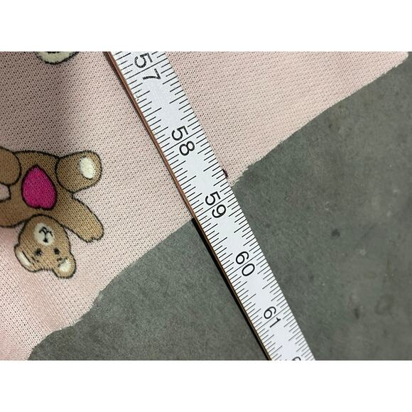 Teddy Bears, Pink Fabric Sheet, Vintage pink fabric, Nursery, Bedding, - Picture 4 of 4